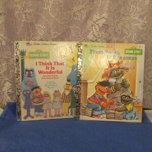 Little Golden Books lot of 2 From Trash to Treasure I think That it is Wonderful
